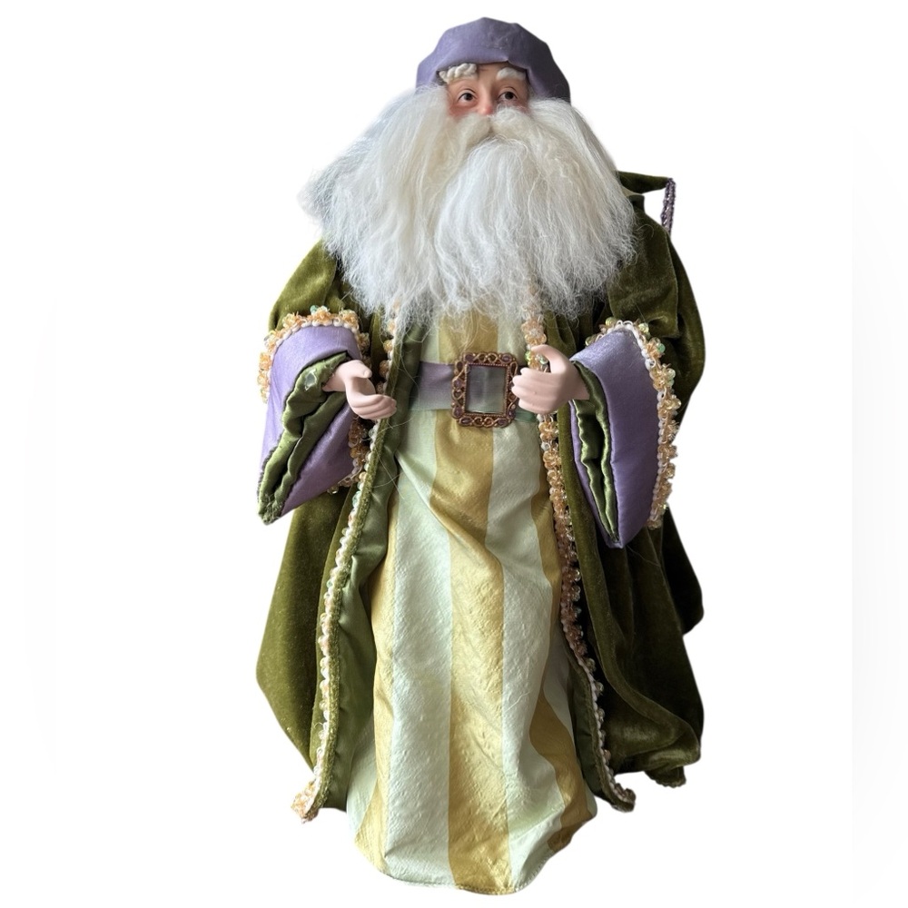 D.L. Rhein for Silvestri Vintage Santa/Wizard Green and Purple large